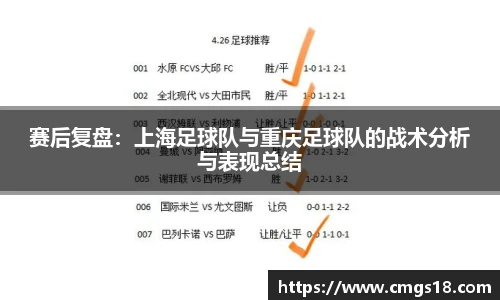 赛后复盘：上海足球队与重庆足球队的战术分析与表现总结