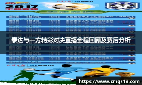 泰达与一方精彩对决直播全程回顾及赛后分析